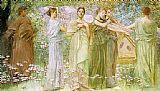 Thomas Dewing The Days painting